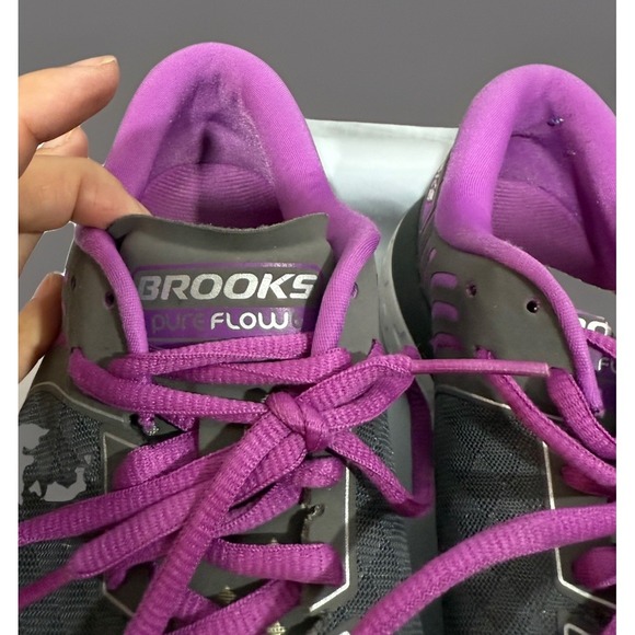 Brooks Shoes Womens Size 9 Gray‎ Purple PureFlow Running - Picture 5 of 9